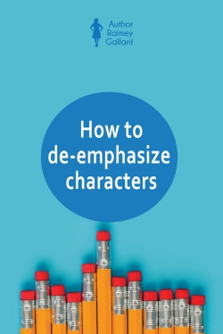 How to de-emphasize characters